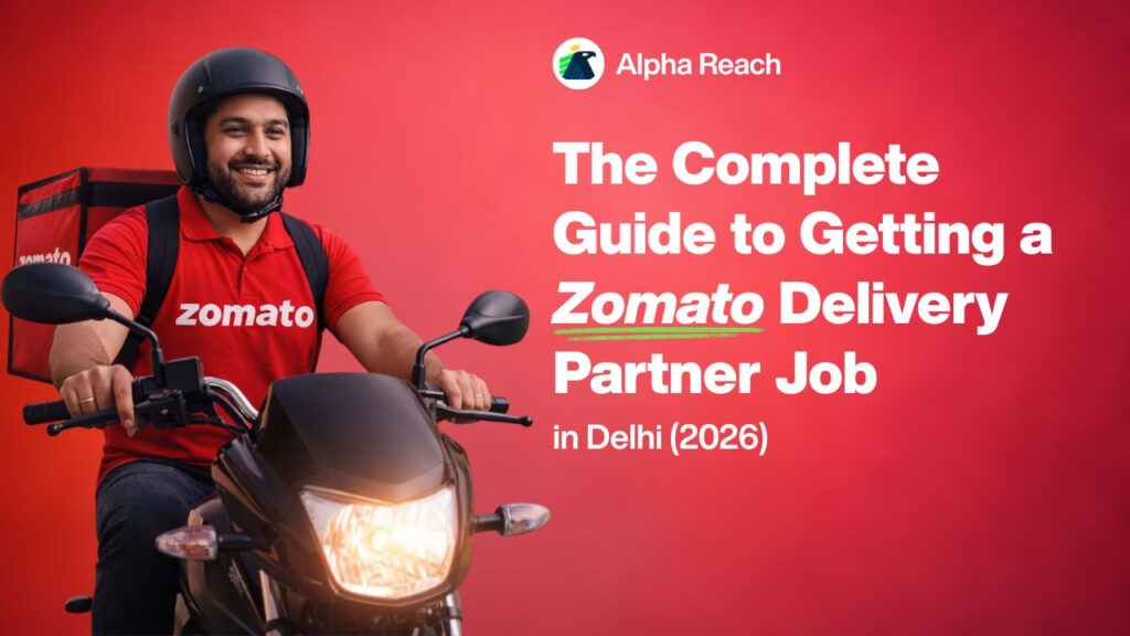 Zomato Delivery Partner Job in Delhi