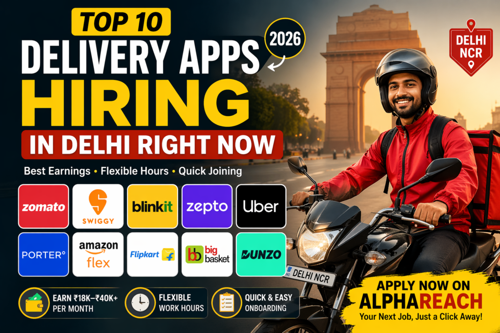Delivery Apps Hiring in Delhi