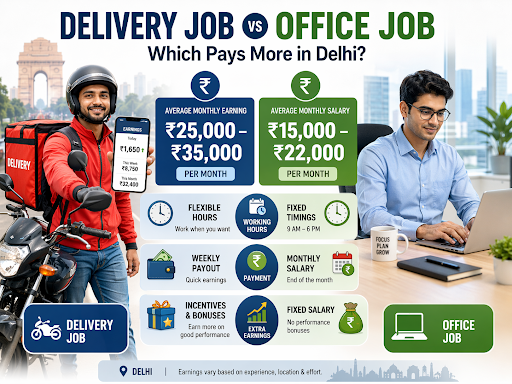 Office Job VS Delivery Job