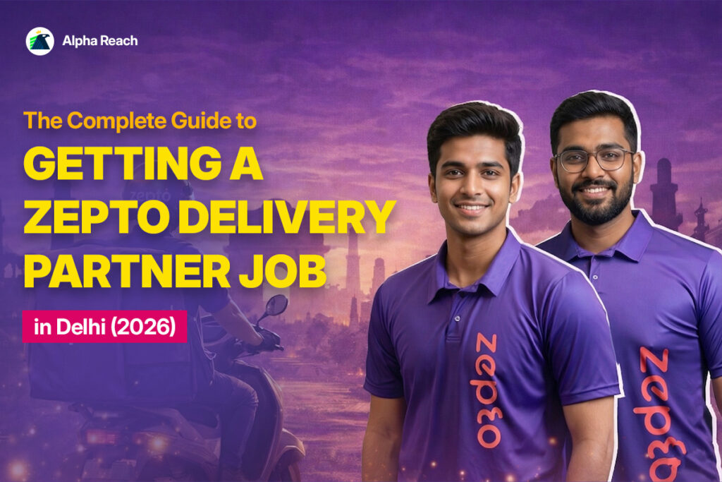 Zepto Delivery Partner Job in Delhi