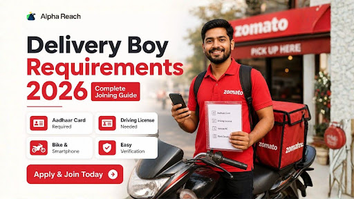 Zomato Delivery Boy Requirements