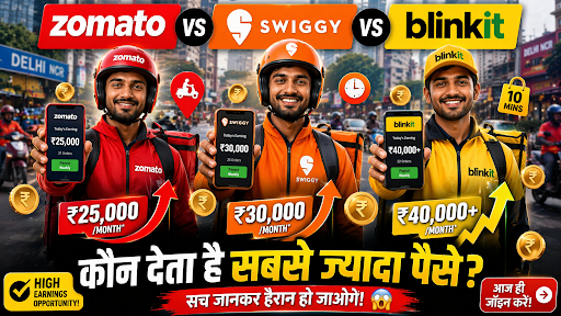 Zomato vs Swiggy vs Blinkit