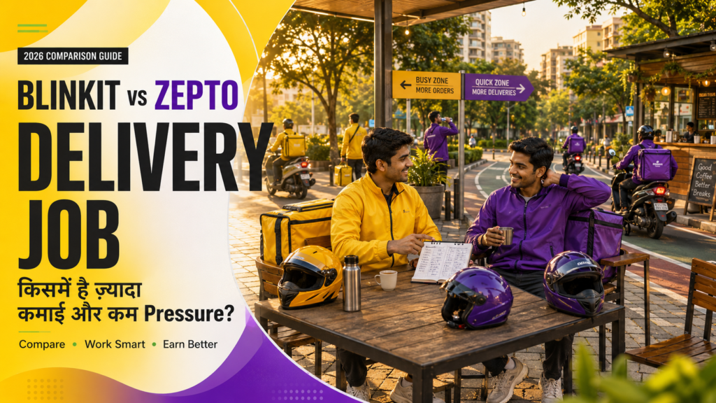 Blinkit vs Zepto Delivery Job
