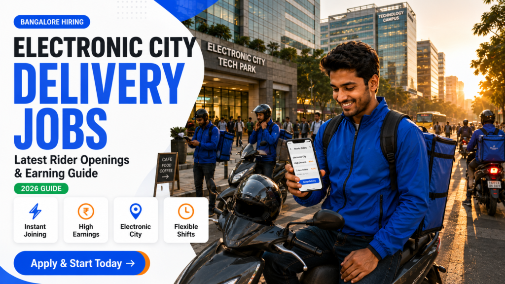 Delivery Jobs in Electronic City