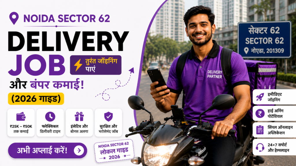 Delivery Jobs in Noida Sector 62