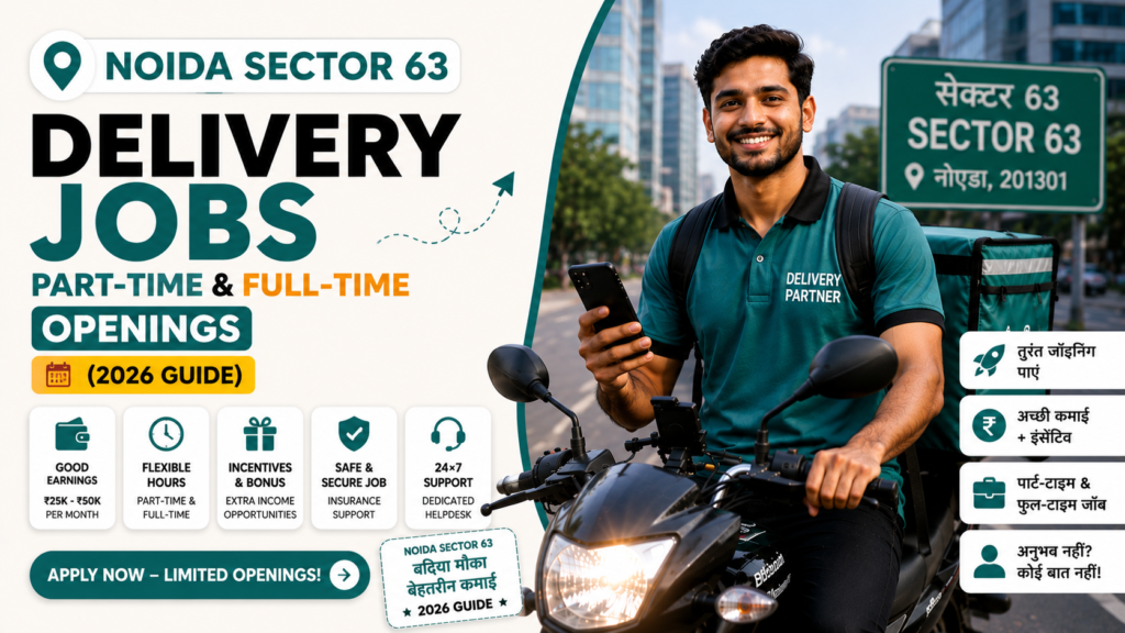 Delivery Jobs in Noida Sector 63