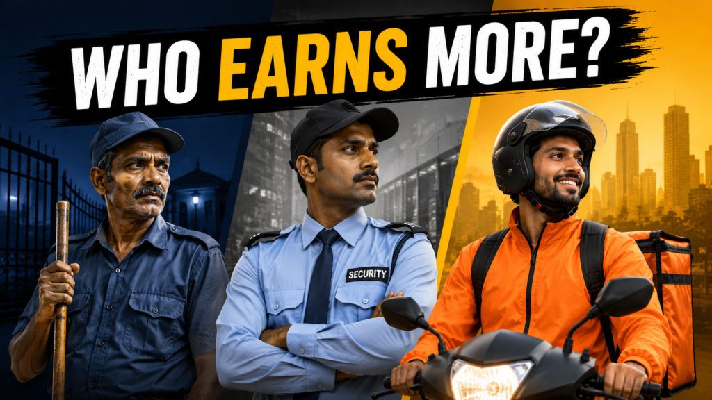 Chowkidar vs Security Guard vs Delivery Partner: Full Salary Comparison 2026
