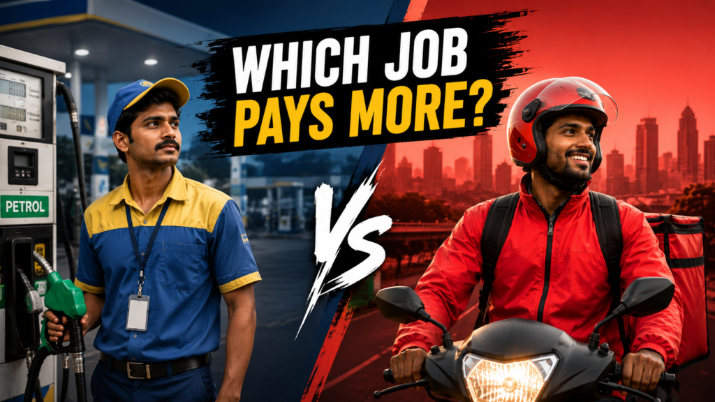 Petrol Pump Attendant vs Delivery Partner: Which Job Pays More in 2026?
