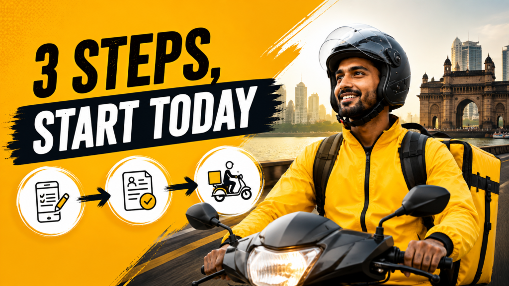 Mumbai में Delivery Partner कैसे बनें: 3 Simple Steps में Apply करें (2026)
