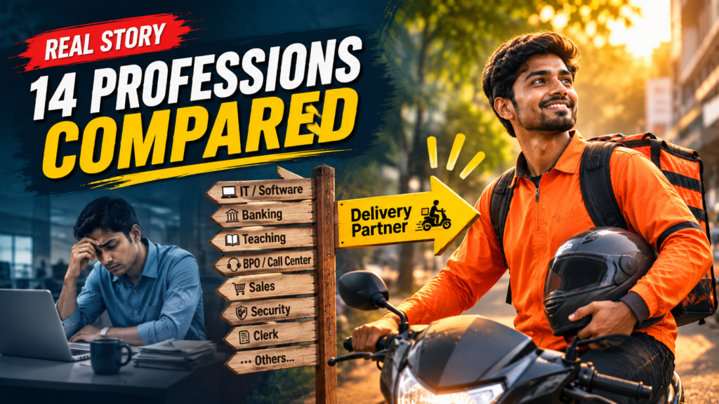 14 Professions Compared: Which Job Should You Leave for Delivery Partner Work in 2026?