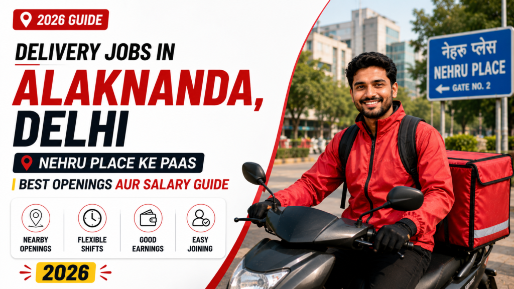 Delivery Jobs in Alaknanda, Delhi: Nehru Place Ke Paas Best Openings aur Salary Guide (2026)