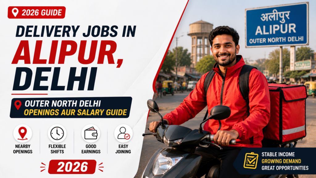 Delivery Jobs in Alipur, Delhi: Outer North Delhi Openings aur Salary Guide (2026)
