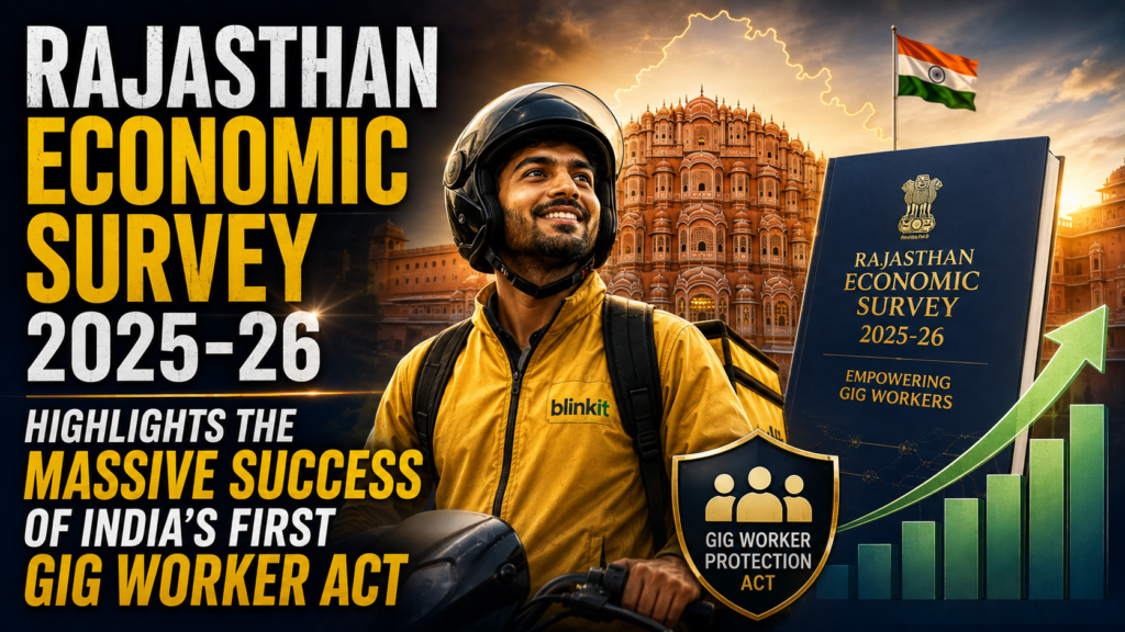 Rajasthan Economic Survey 2025-26 Highlights the Massive Success of India’s First Gig Worker Act