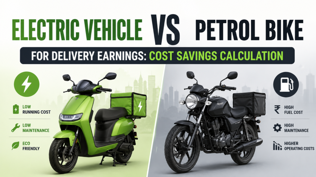 Electric Vehicle vs Petrol Bike for Delivery Earnings