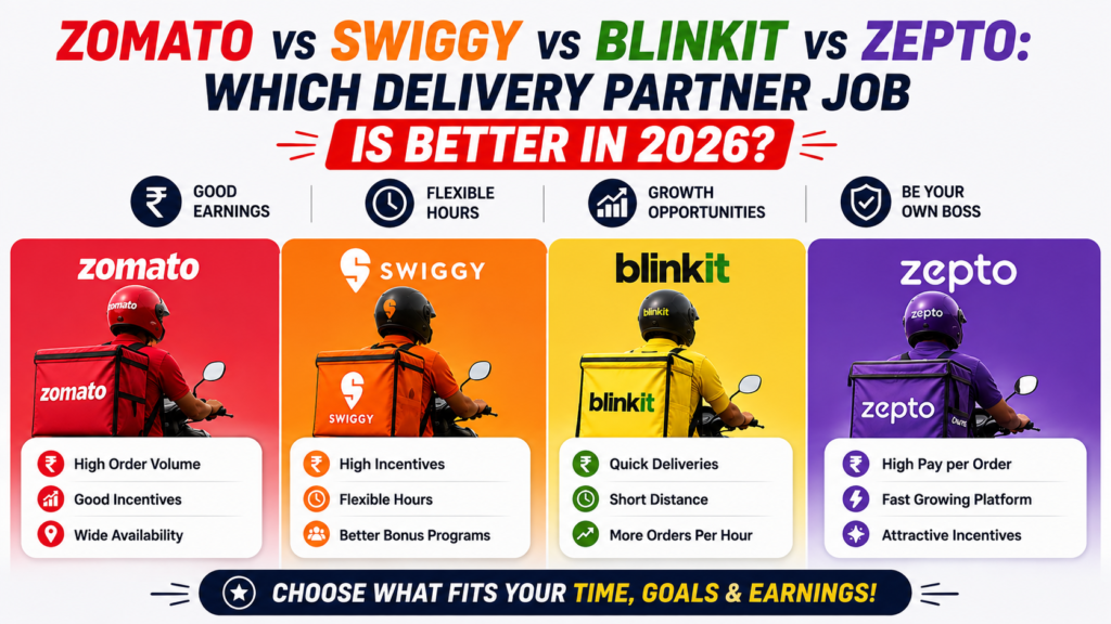 Zomato vs Swiggy vs Blinkit vs Zepto
