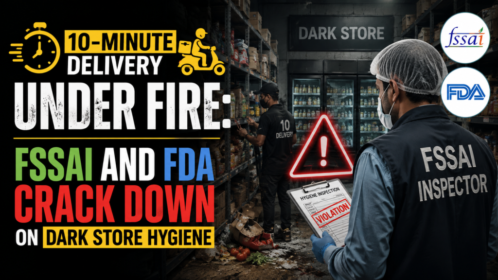 10-Minute Delivery Under Fire: FSSAI and FDA Crack Down on Dark Store Hygiene