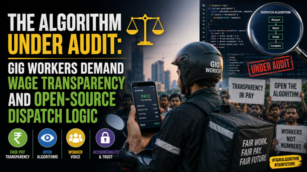 The Algorithm Under Audit: Gig Workers Demand Wage Transparency and Open-Source Dispatch Logic