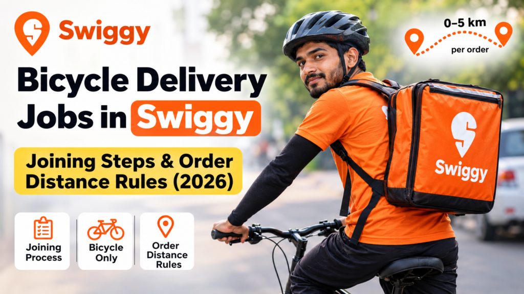 Bicycle Delivery Jobs in Swiggy