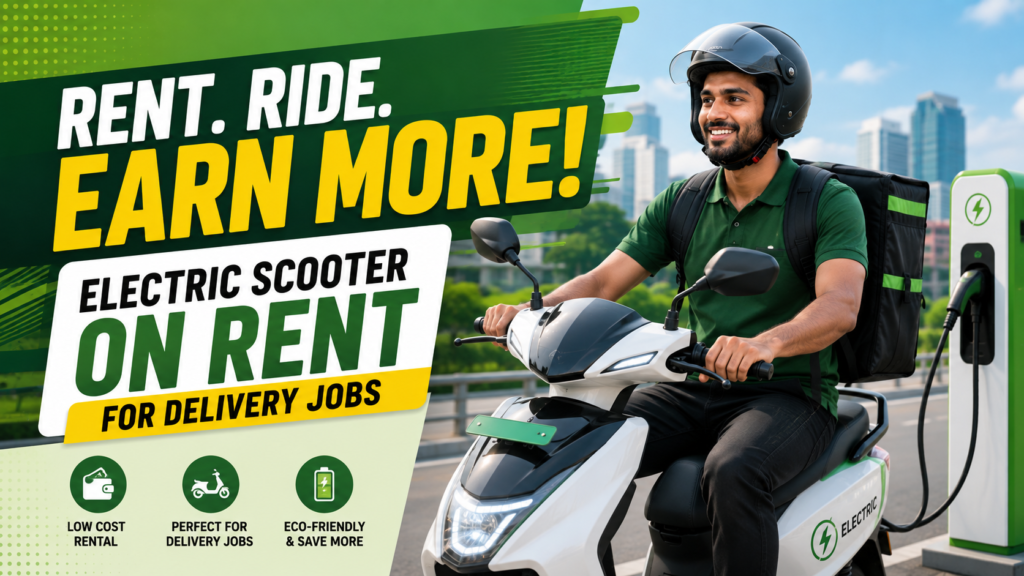 electric scooter on rent for delivery job