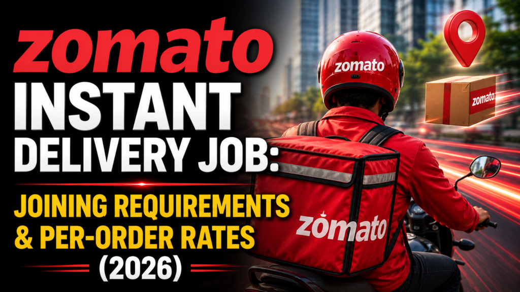 Zomato Instant Delivery Job