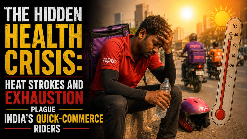 The Hidden Health Crisis: Heat Strokes and Exhaustion Plague India's Quick-Commerce Riders