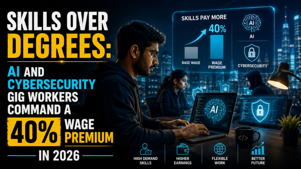 Skills Over Degrees: AI and Cybersecurity Gig Workers Command a 40% Wage Premium in 2026