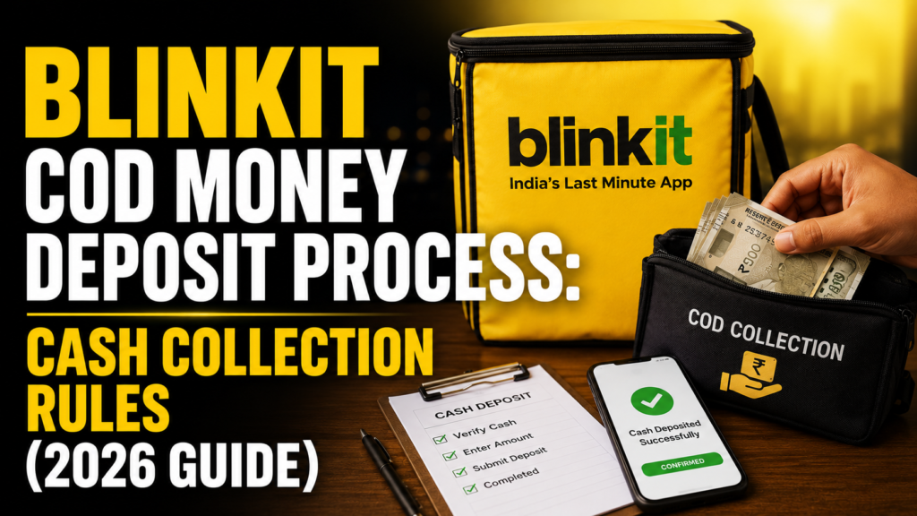 Blinkit COD Money Deposit Process