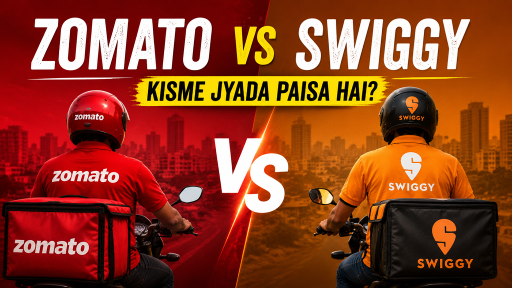 Zomato vs Swiggy Kisme Jyada Paisa Hai