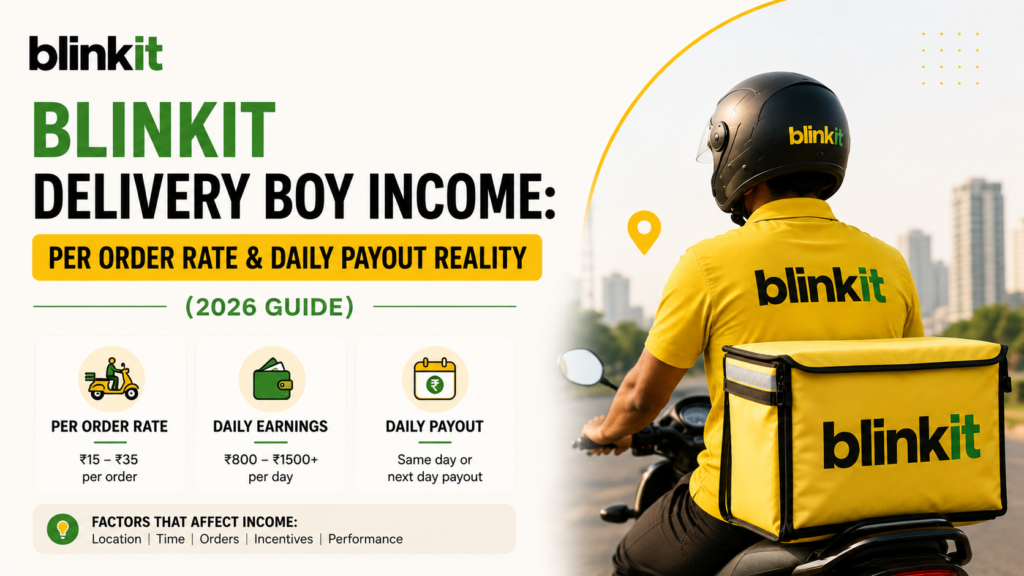 Blinkit Delivery Boy Income
