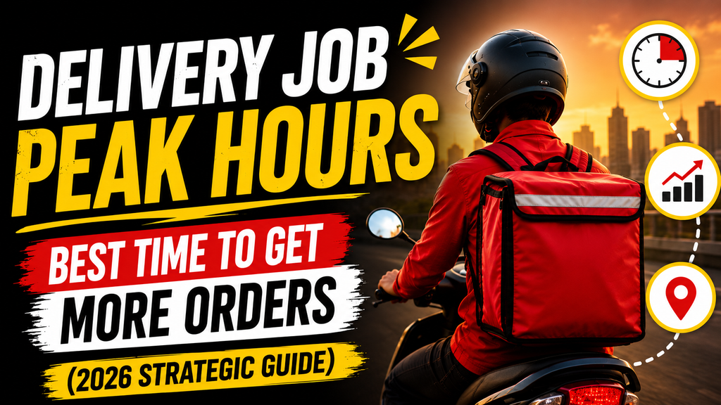 Delivery Job Peak Hours: Best Time to Get More Orders (2026 Strategic Guide)