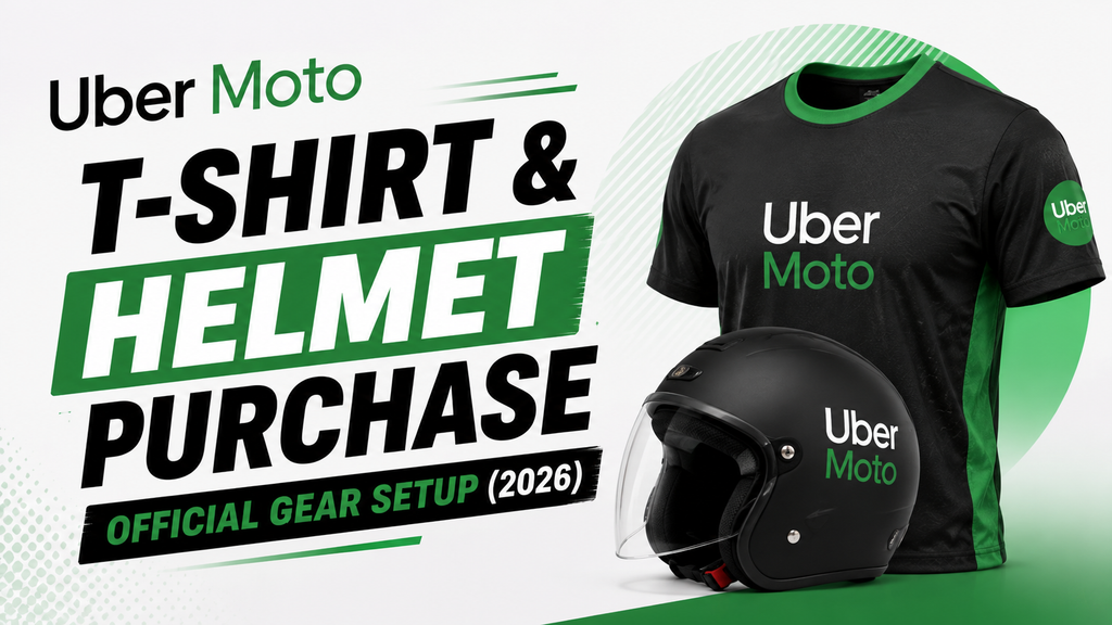 Uber Moto T-Shirt & Helmet Purchase