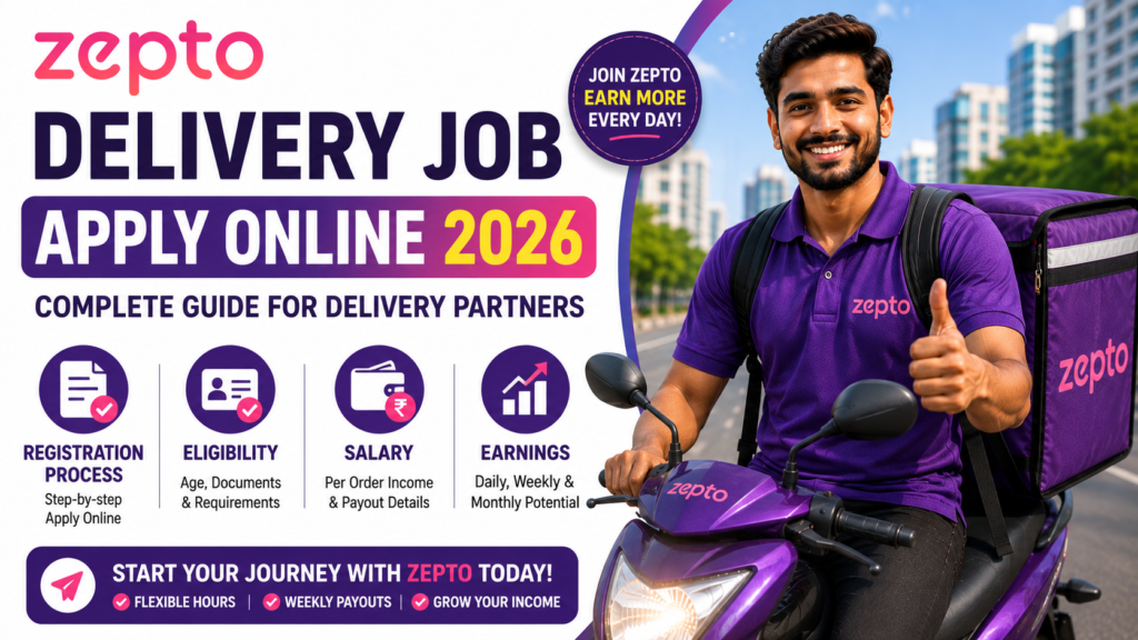 Zepto Delivery Job Apply Online 2026