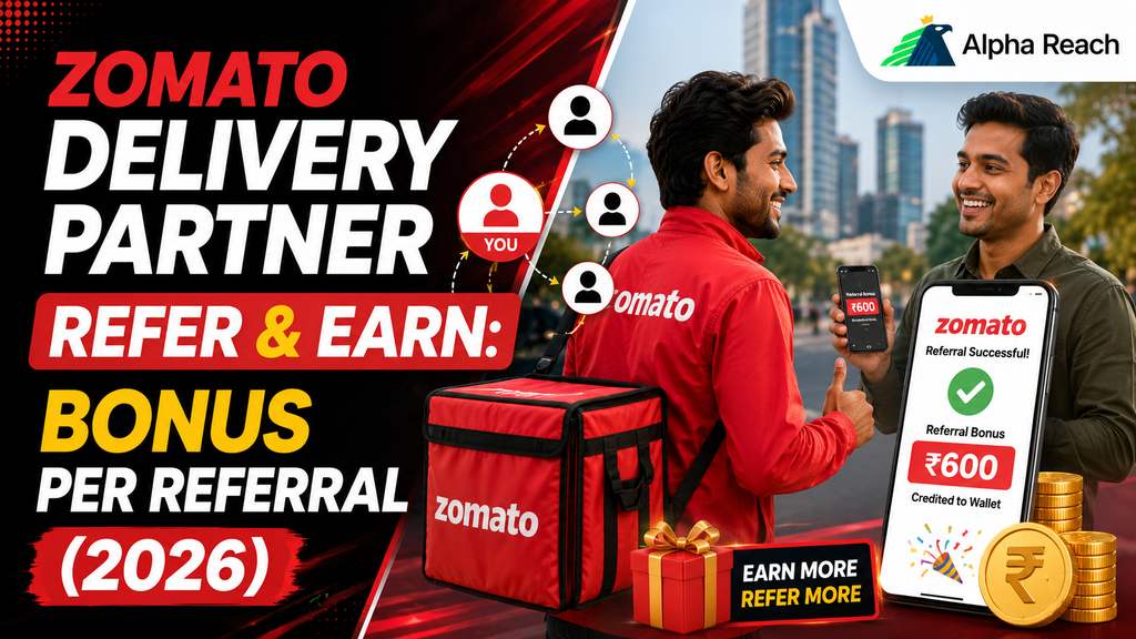 Zomato Delivery Partner Refer and Earn