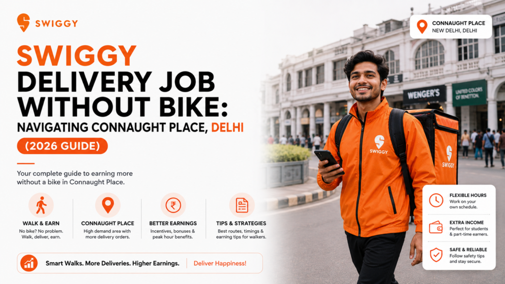 Swiggy Delivery Job Without Bike
