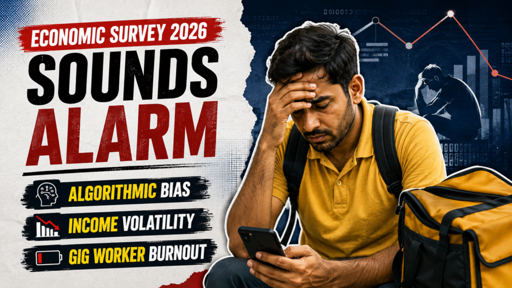 Economic Survey 2026 Sounds Alarm on Algorithmic Bias, Income Volatility, and Gig Worker Burnout