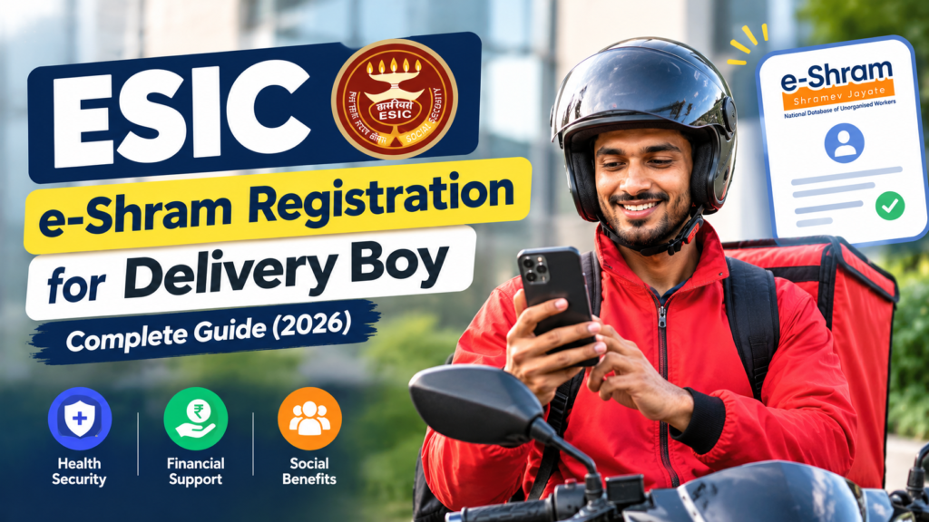 ESIC e-Shram Registration for Delivery Boy: Complete Guide (2026)