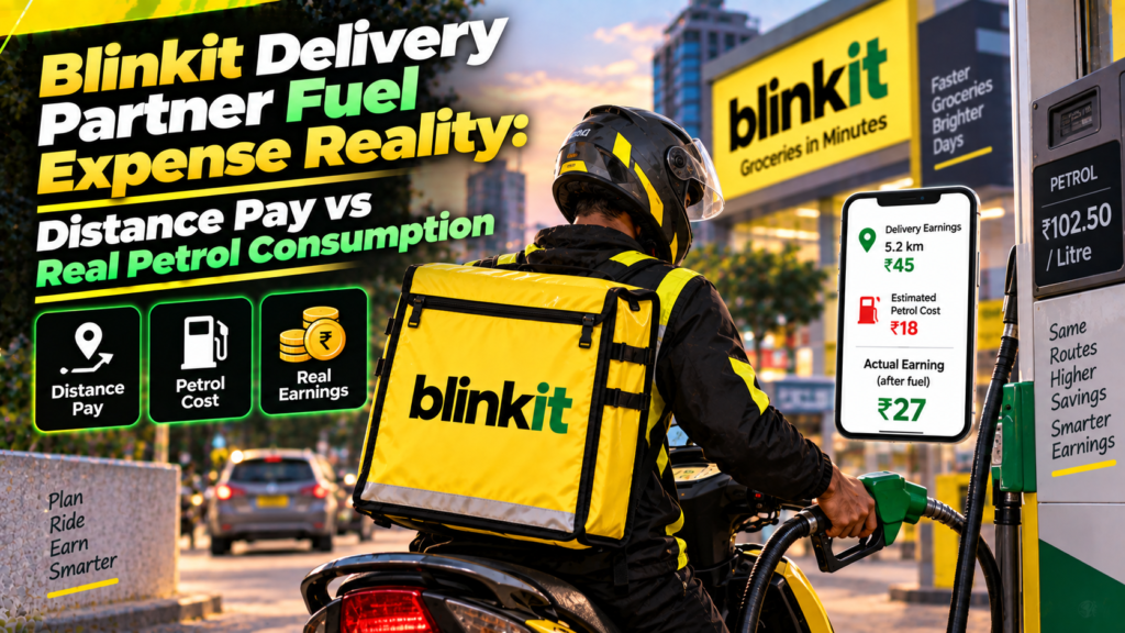 Blinkit Delivery Partner Fuel Expense Reality