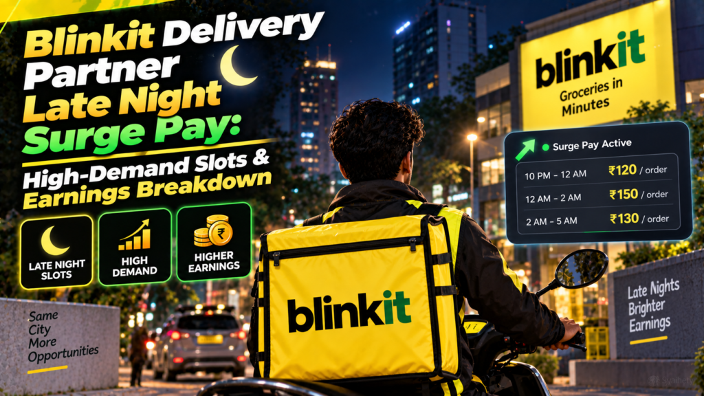 Blinkit Delivery Partner Late Night Surge Pay