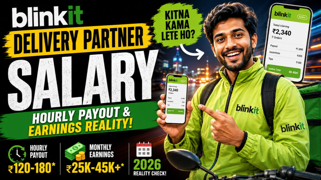 Blinkit Delivery Partner Salary: Hourly Payout & Earnings Reality (2026)