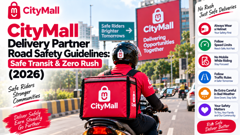 CityMall Delivery Partner Road Safety Guidelines: Safe Transit & Zero Rush (2026)