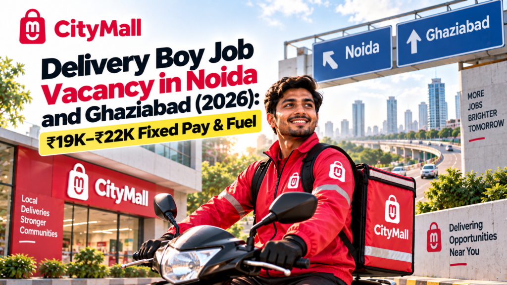 Delivery Boy Job Vacancy in Noida and Ghaziabad