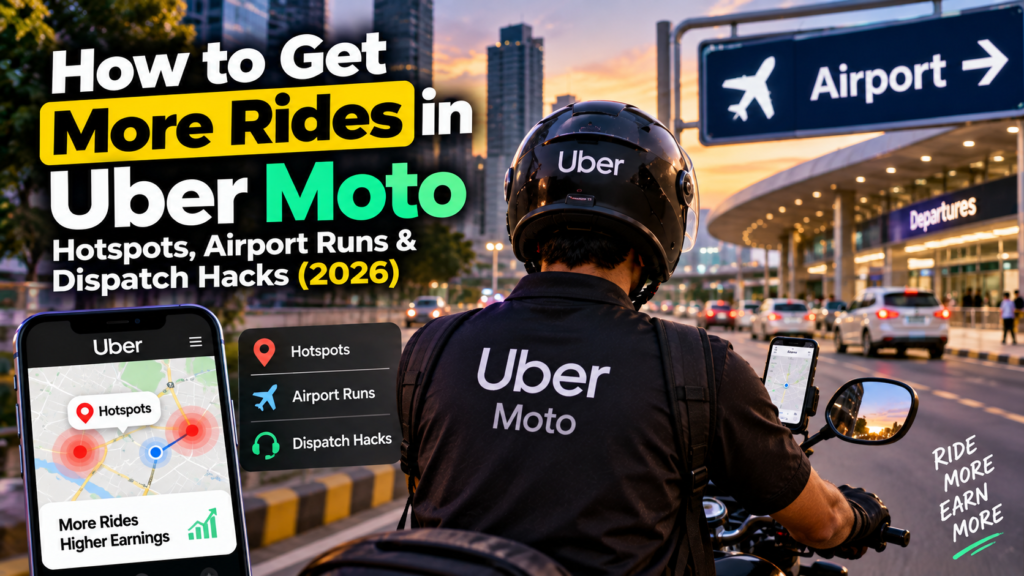 How to Get More Rides in Uber Moto