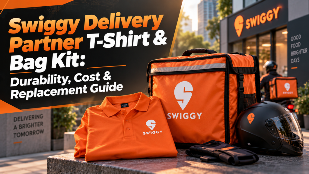 Swiggy Delivery Partner T-Shirt & Bag Kit
