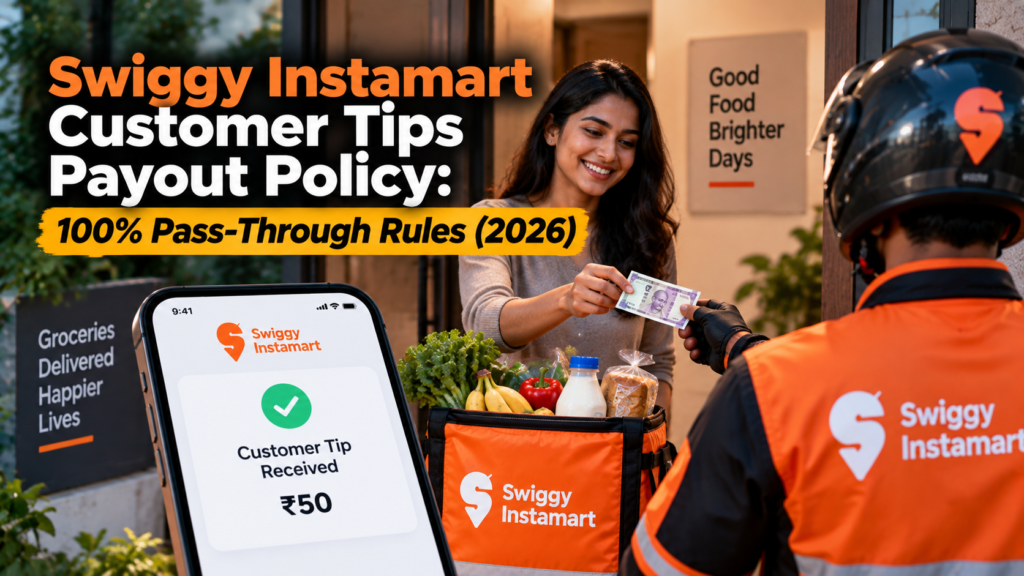 Swiggy Instamart Customer Tips Payout Policy