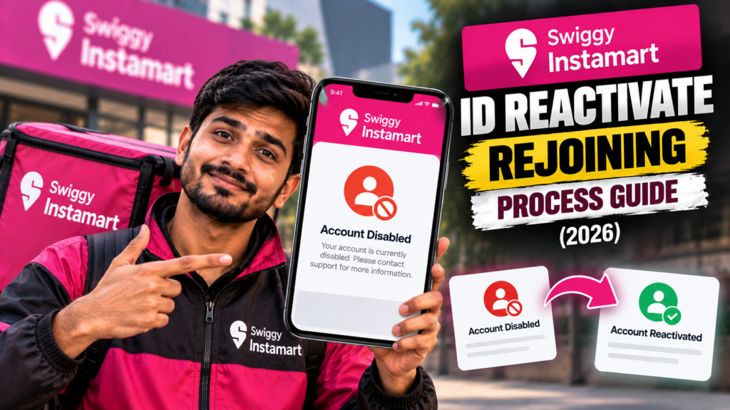 Swiggy Instamart ID Reactivate