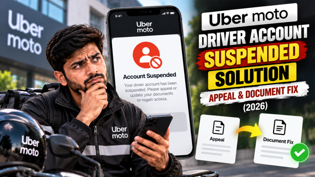 Uber Driver Account Suspended Solution