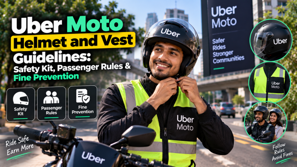 Uber Moto Helmet and Vest Guidelines