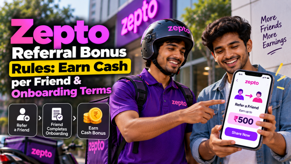 Zepto Referral Bonus Rules
