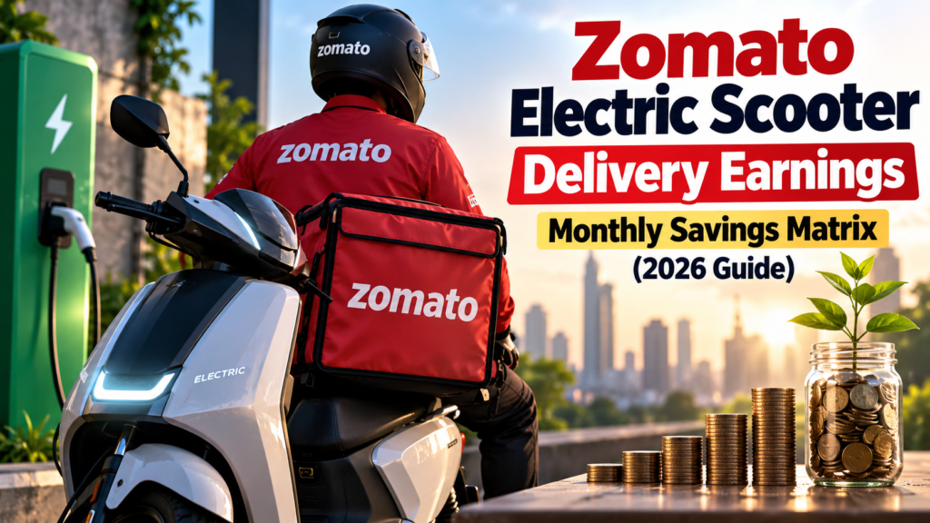 Zomato Electric Scooter Delivery Earnings