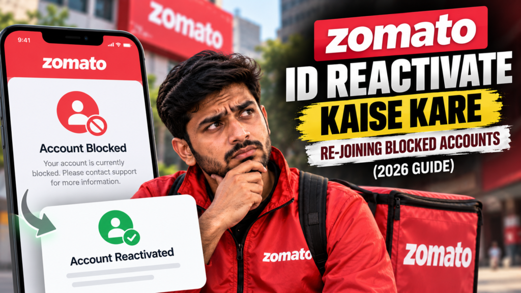 Zomato ID Reactivate Kaise Kare
